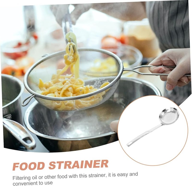 Heat Resistant Ergonomic Handle Mesh Spoon Strainer Colander Oil Filter Cooking Tool - Image 4
